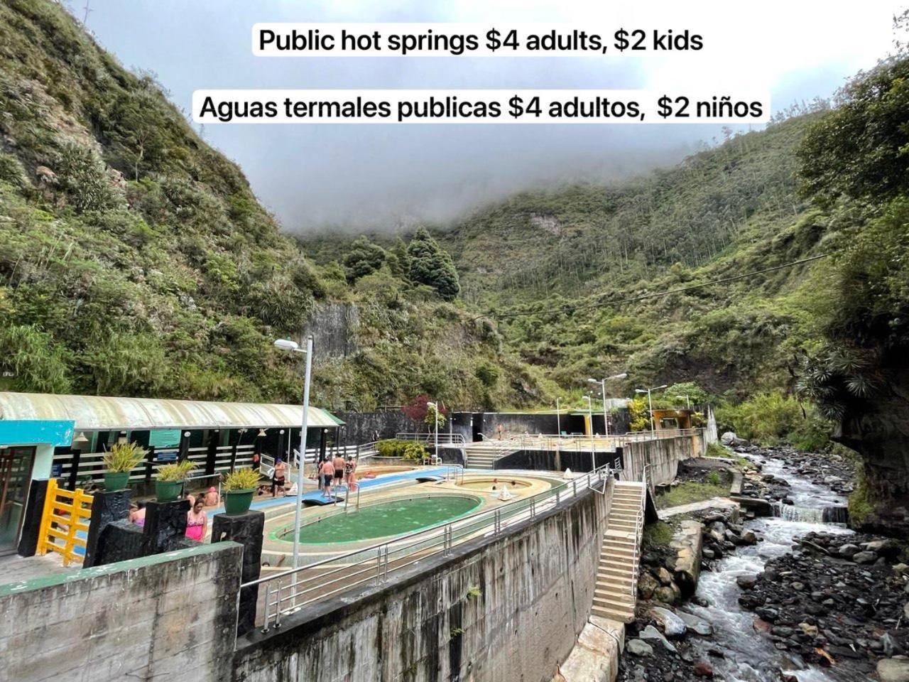 Mountain Chalet - Tungurahua Hot Springs/Aguas Termales Banos  Ngoại thất bức ảnh